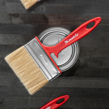 Кисть флейцевая "Эмали" Color Line 100 х 12 мм Matrix цена