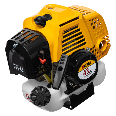 Триммер бензиновый DTS-43, 43 см3, неразъемная штанга, состоит из 2 частей Denzel цена