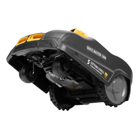 Робот-газонокосилка Grass Master 1000  1000м², 3Ач, 28V, LCD дисплей, Wi-Fi Denzel цена