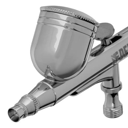 Аэрограф с верхним бачком AB1, 0.2/0.3/0.5 мм, 7 мл, 9 л/мин Denzel цена