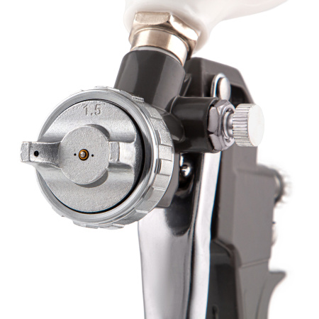 Набор пневмоинструмента, 5 предметов, быстросъемное соединение, краскораспылитель с верхним бачком Matrix цена