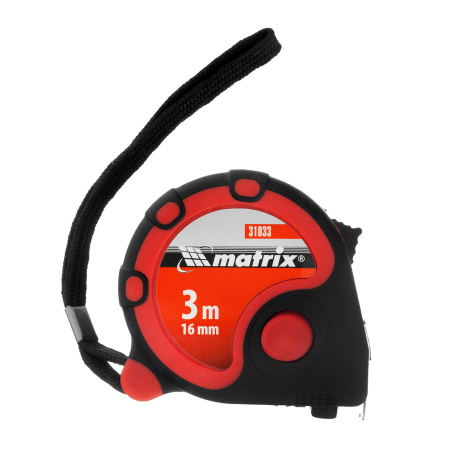 Рулетка Status 3 fixations,3 м х 16 мм,двухкомпонентный корпус,3 фиксации ленты Matrix цена