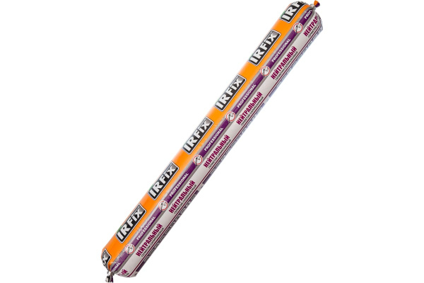 Герметик силиконовый нейтральный IRFIX бесцветный 600 мл 20048