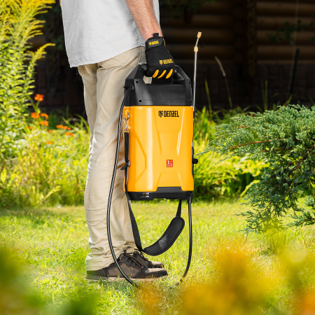 Опрыскиватель аккумуляторный D-8LI, 8 л, 12 В, 2 Ач Denzel цена