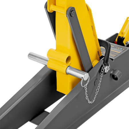 Домкрат гидравлический подкатной с фиксатором, 3 т, 190-532 мм, SUV/ Denzel цена