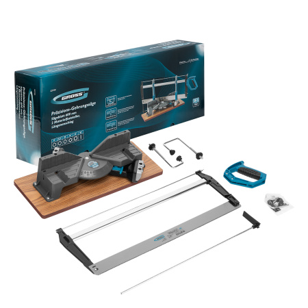 Стусло прецизионное, двухплоскостное, пила 600 мм, две прижимные струбцины, ограничительный упор Gross цена