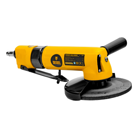 Пневматическая углошлифовальная машина AG125, 11000 об/мин, 125 мм, 186 л/мин Denzel цена