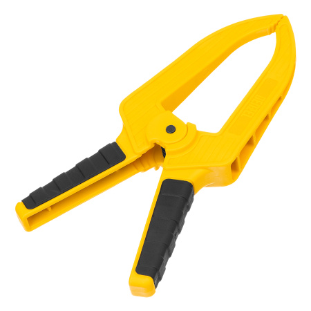 Струбцина клещеобразная, удлиненная 75 х 110 мм двухкомпонентные рукоятки Denzel цена