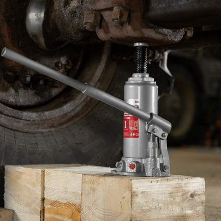 Домкрат гидравлический бутылочный, 8 т, высота подъема 230-457 мм Matrix цена