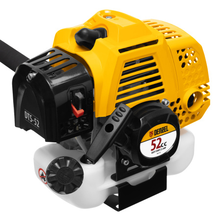 Триммер бензиновый DTS-52, 52 см3, неразъемная штанга, состоит из 2 частей Denzel цена