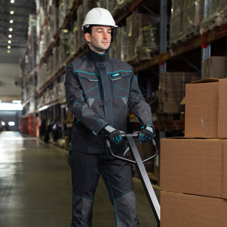 Куртка профессиональная рабочая, 97% хлопок 3% спандекс, M Gross