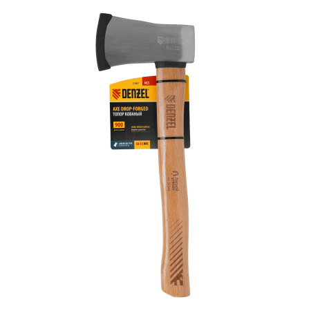 Топор кованый, 900 г, американский тип, буковая рукоятка, 430мм, EFP Denzel цена