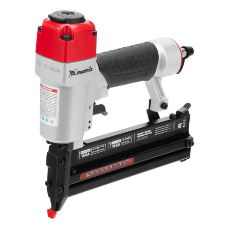 Нейлер-степлер пневматический 2 в 1, гвозди 18GA длина 10-50 мм, скобы 18GA длина 25-40 мм Matrix цена