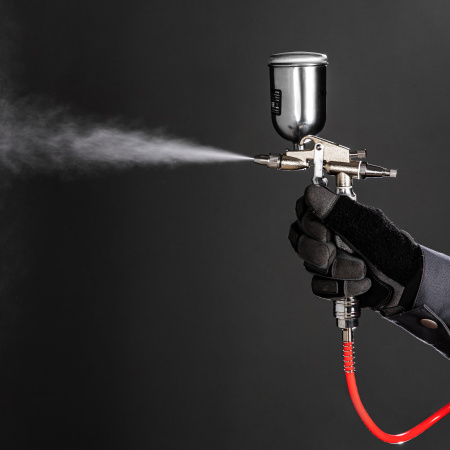 Краскораспылитель пневматический для финишных работ с верхним бачком V 0,1 л, сопло D 0.5 мм Matrix цена
