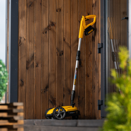 Портативная аккумуляторная газонокосилка CLM-22, Li-ion, 20В, 220 мм // Denzel цена