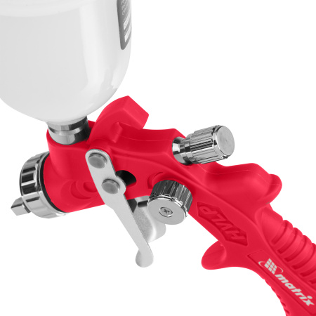 Краскораспылитель HVLP пневмат. с верхним бачком V= 0,1 л, сопло диаметром 0.8 мм Matrix цена