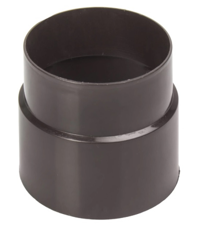 Муфта для водосточной трубы 80 мм цвет коричневый