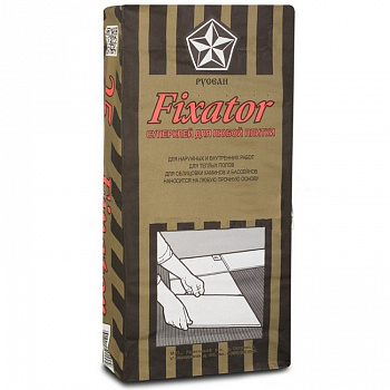 Плиточный клей Fixator Фиксатор Русеан 25кг