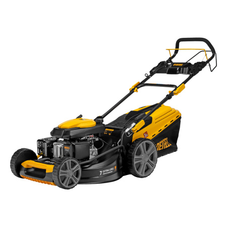 Газонокосилка бензиновая GLD-520SP, 196 куб.см, ширина 52 см, привод, 7 уровней,травосборник 60 л Denzel цена