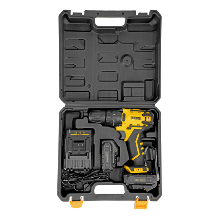 Дрель-шуруповерт аккумуляторная CDL-12-02BM, Li-Ion, 12 В, 2 акк. Denzel