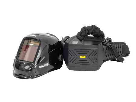 КЕДР Маска сварщика   КЕДР (СОБРАННАЯ) "К-704Т PRO" с ТУРБОБЛОКОМ черная