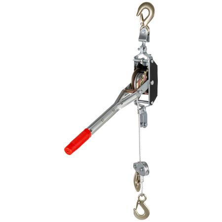 Лебедка рычажная, тяга 2 т, подъем 0.8 т, одинарное храповое колесо Matrix цена