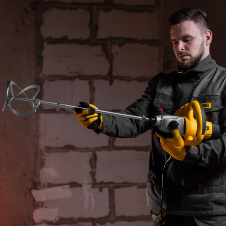 Миксер строительный EM-1-1220, 1220 Вт, 0-480/0-800 об/мин Denzel