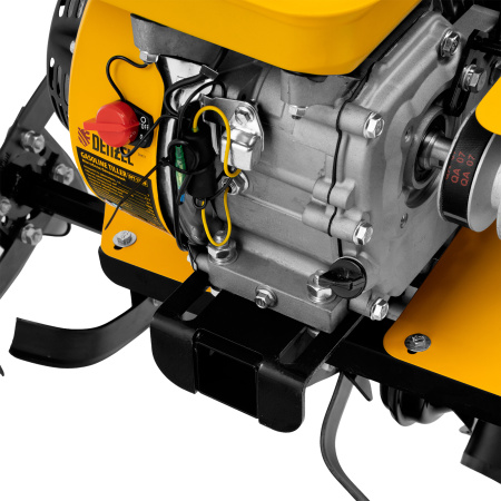 Мотоблок DPT-170SB, 7 л.с., ремен.сцеп, фрез 3х4, ШОМ, без колес, передачи 2В/1Н Denzel