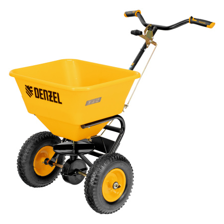 Механическая сеялка на колесах, 45 л Denzel цена