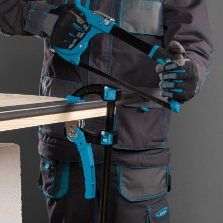 Струбцина реечная быстрозажимная 8, металлический корпус, рычажный храповой механизм, 200 мм Gross цена