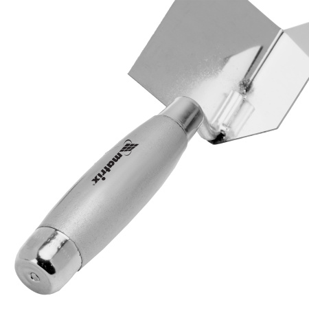 Мастерок из нержавеющей стали, 80 х 60 х 60 мм, для внутренних углов, деревянная ручка Matrix цена