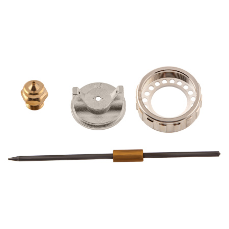 Ремкомплект для краскораспылителя 4 предмета : сопло 1.5 мм + игла + форсунка + зажим сопло Matrix цена