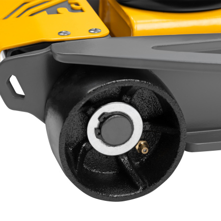 Домкрат гидравлический подкатной, 3,8 т, 110-580 мм, быстрый подъем, низкий подхват, проф. Denzel цена