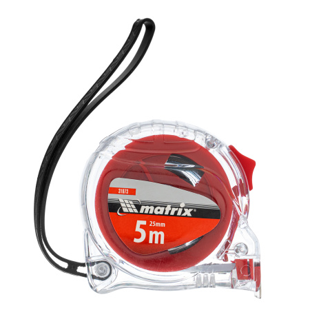 Рулетка Crystal,5 м х 25 мм,корпус из поликарбоната Matrix цена