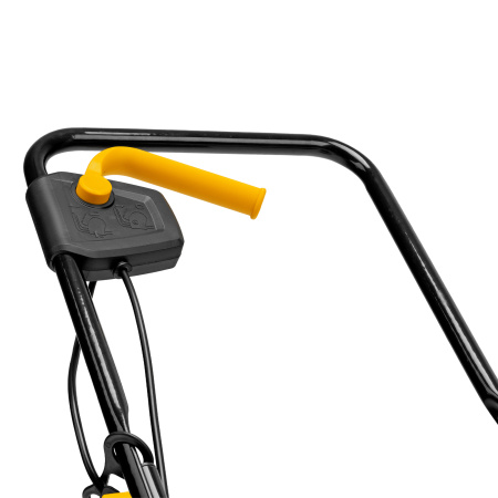 Газонокосилка электрическая GM-1100, 1100 Вт, шир. 32 см, 3 уров., травосб. 30 л Denzel цена