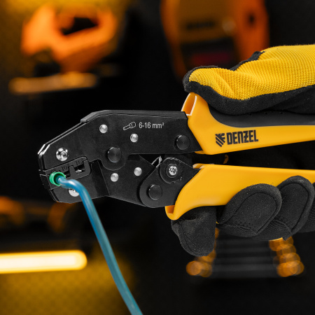 Клещи для обжима наконечников штыревых НШВ, НШВИ, НШВИ-2, 6-16 мм2 Denzel