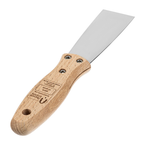 Шпательная лопатка из нержавеющей стали, 40 мм, буковая рукоятка, EFP Matrix цена