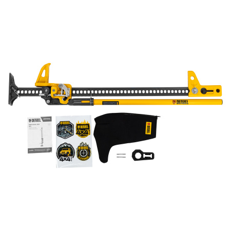 Домкрат реечный профессиональный, 3,5 т, 115-1040 мм, High Jack Denzel цена