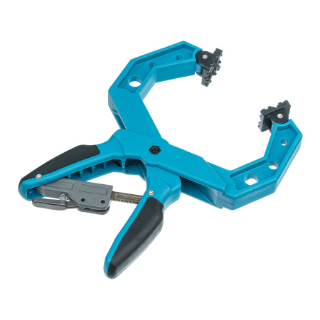 Струбцина клещеобразная 4, пластиковый корпус, храповой механизм жесткой фиксации, 100 мм Gross цена