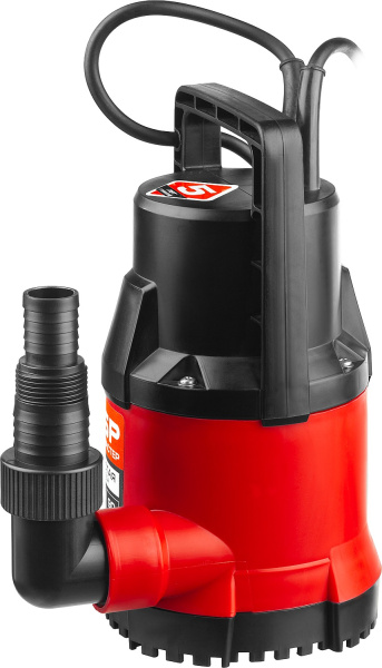 Дренажный насос ЗУБР с минимальным уровнем откачки, 550 Вт НПЧ-М1-550