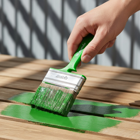 Кисть флейцевая "Работы по дереву" Color Line 100 х 12 мм Matrix цена