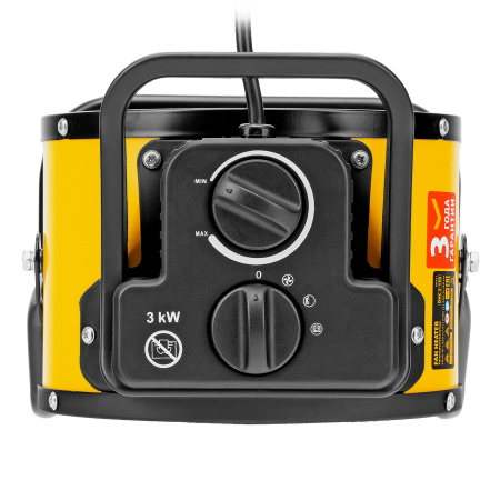 Тепловая пушка, керамический нагреватель (тепловентилятор) DHC 3-150, 230 В, 0.025/1.5/3 кВт Denzel