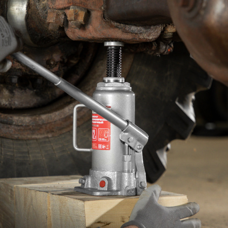 Домкрат гидравлический бутылочный, 12 т, высота подъема 230-465 мм Matrix цена