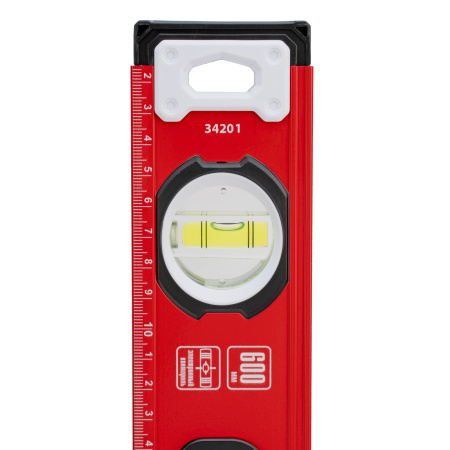 Уровень алюминиевый, фрезерованный, 3 глазка, рукоятки, 600 мм Matrix цена