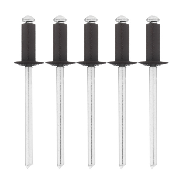 Заклепки 4.0 х 10 мм RAL 8017, темно-коричневый, 50 шт Matrix цена