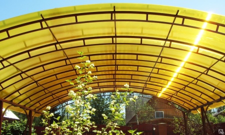 Поликарбонат сотовый 10 мм 2.1х12 м цвет коричневый