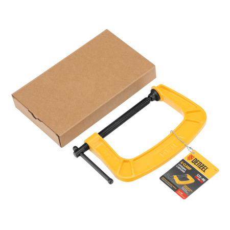 Струбцина G-образная, усиленная, 125 мм Denzel цена