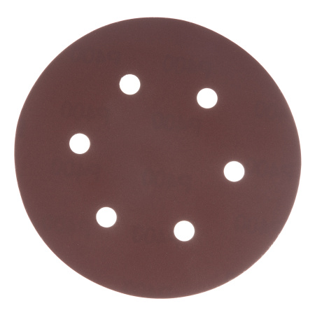 Круг абразивный на ворсовой подложке под "липучку", перфорированный, P 400, 150 мм, 5 шт Matrix