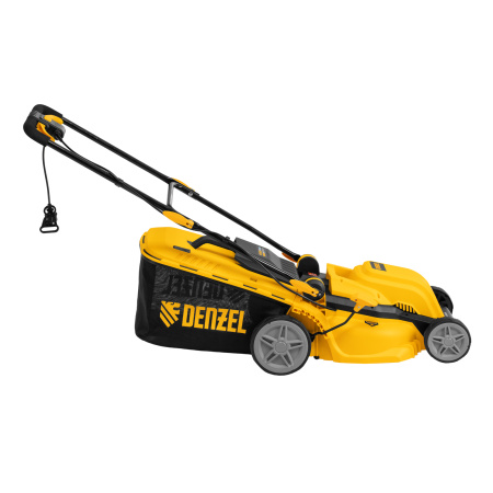 Газонокосилка электрическая GMC-1800, шир. 38см, 1800 Вт, 6 уров., травосб. 35 л Denzel цена