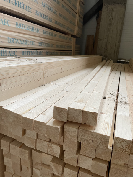 Брусок 50х50х3000 сухой строганный